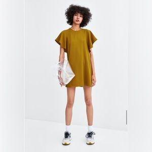 ZARA flowing ruffled dress